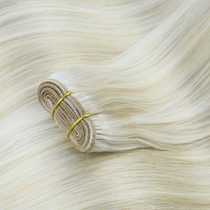 Luxstrnd Dirty Blonde/Platinum Blonde Balayage P#18/1001 Virgin Human Hair Machine Weft Hair Extensions (100g)