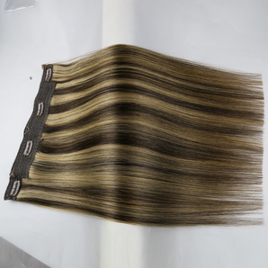 Luxstrnd Dark Brown/Ash Brown Balayage Virgin Human Hair Halo Hair Extensions (100g)