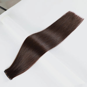 Luxstrnd #2 Dark Brown Virgin Human Hair Genius Weft Hair Extensions