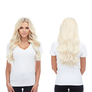Luxstrnd Virgin Human Hair Nano Ring Hair #60 Ash Blonde Extensions (100g)