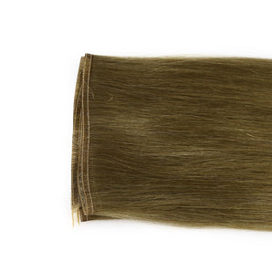 Luxstrnd Virgin Human Hair Flat Silk Weft Extensions Hair Bundles (100g)
