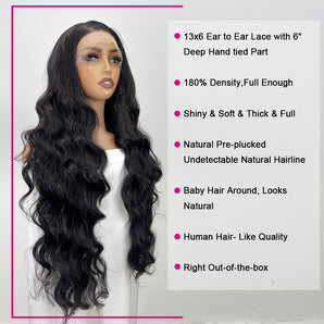 Deep Wave  Lace Synthetic Wig 13x6 32 inch 9601 | Luxstrnd Wig