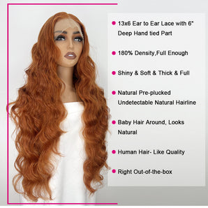 Lace Synthetic Wig 13x6 32inch Deep wave  Luxstrnd Wig