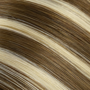 Luxstrnd P#4/18 Piano Chocolate Brown/Dirty Blonde Virgin Injection Tape In Hair Extensions (100g)