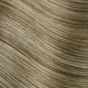 Luxstrnd M#4/613 Chocolate Brown/Beach Blonde Virgin Pre-Bonded I Tip Hair Extensions Soft Rubber (100g)