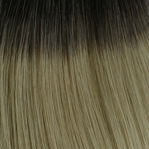 Luxstrnd T#1B/18 Off Black/Dirty Blonde Ombre Chestnut Brown/Platinum Ombre Virgin Pre-Bonded I Tip Hair Extensions (100g)