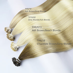 Luxstrnd Virgin Pre-Bonded Keratin Flap Tip Hair Extensions (100g)