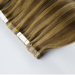 Luxstrnd P#4/6 Piano Chocolate Brown/Chestnut Brown Virgin Regular Tape In Hair Extensions (100g)