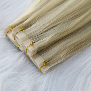 Luxstrnd P#18/60 Dirty Blonde/Ash Piano Blonde Virgin Regular Tape In Hair Extensions (100g)