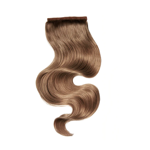 Luxstrnd #6 Chestnut Brown Virgin Human Hair Ponytail Hair Extensions (100g)