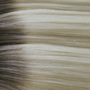 Luxstrnd T#3/60 Walnut Brown/Ash Blonde Ombre Virgin Human Hair Nano Ring Hair Extensions (100g)