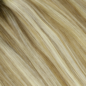 Luxstrnd T#4P#8/1001 Chocolate Brown Ombre/Ash Brown/ Platinum Blonde Balayage Virgin Human Hair Nano Ring Hair Extensions (100g)