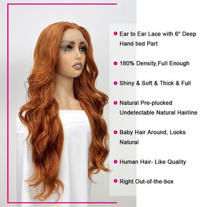 Glueless Lace Front Wigs T Part 9341 28 Inch Long Body Wave Luxstrnd Wig