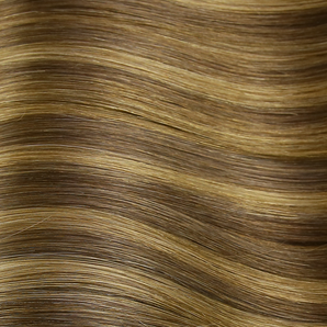 Luxstrnd Chocolate Brown/Chestnut Brown Balayage Virgin Human Hair Halo Hair Extensions (100g)