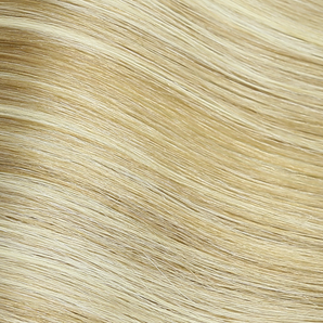 Luxstrnd Piano Mixed Light Ash Blonde Balayage Virgin Human Hair Machine Weft Hair Extensions (100g)