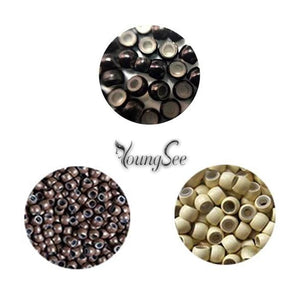 Luxstrnd Micro Beads Rings for Nano Ring Hair Extensions 200 Beads Per Bag